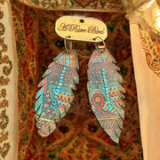 Aztec Feather Earrings