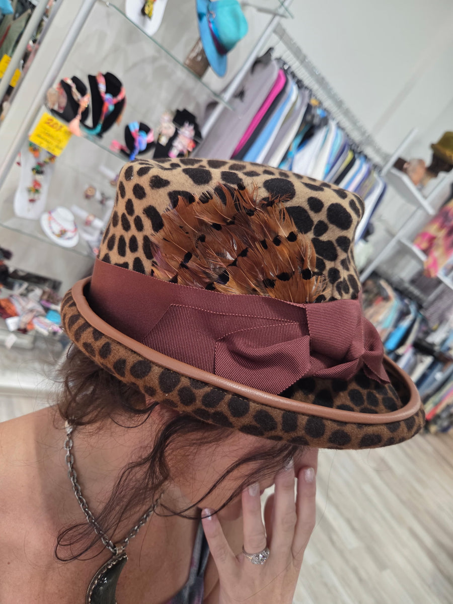 Leopard Diablo - Handmade Top Hat