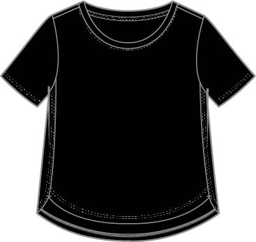 Hi-Low Slub Tee by Escape