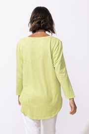 Solid Cotton Slub High-Lo Tee by Escape by Habitat 10004 Robin Boutique