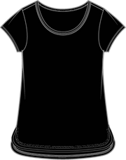 Solid Scoop Neck Slub Tee