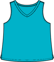 V-Neck Slub Cotton Tank by Escape