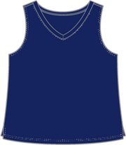 V-Neck Slub Cotton Tank by Escape