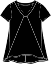 Escape by Habitat Pieced V-Neck Tunic Tee