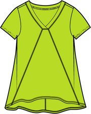 Escape by Habitat Pieced V-Neck Tunic Tee