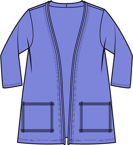 Cotton Open Front Cardigan by Escape by Habitat