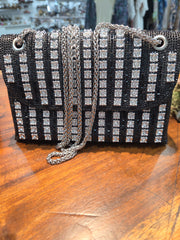 another of front of Black Rhinestone Evening Bag Robin Boutique