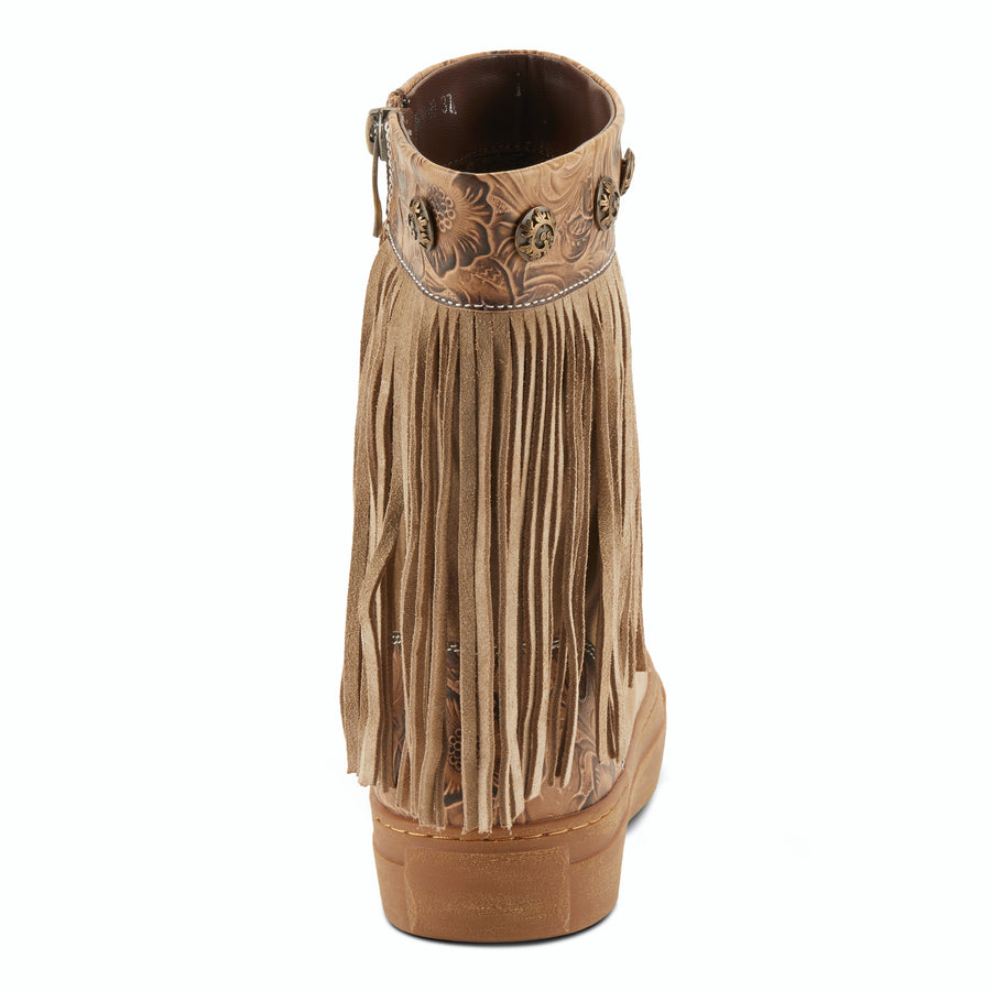 L'Artiste Fringely Western Mid Calf Boots