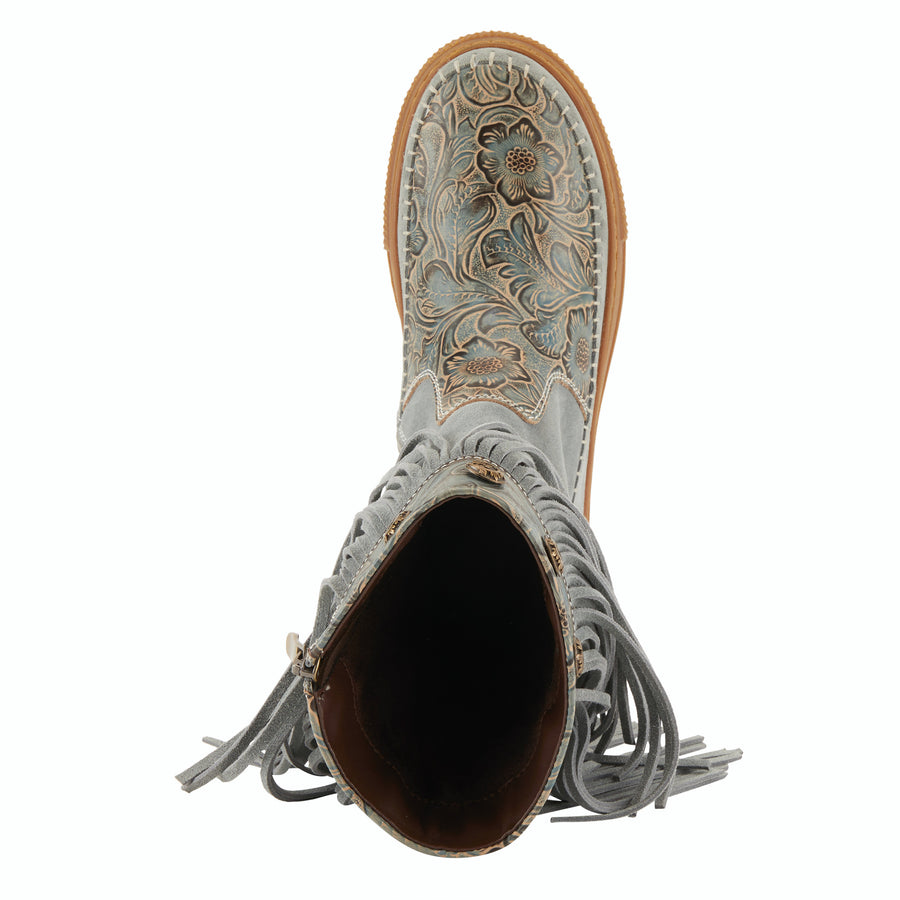 L'Artiste Fringely Western Mid Calf Boots