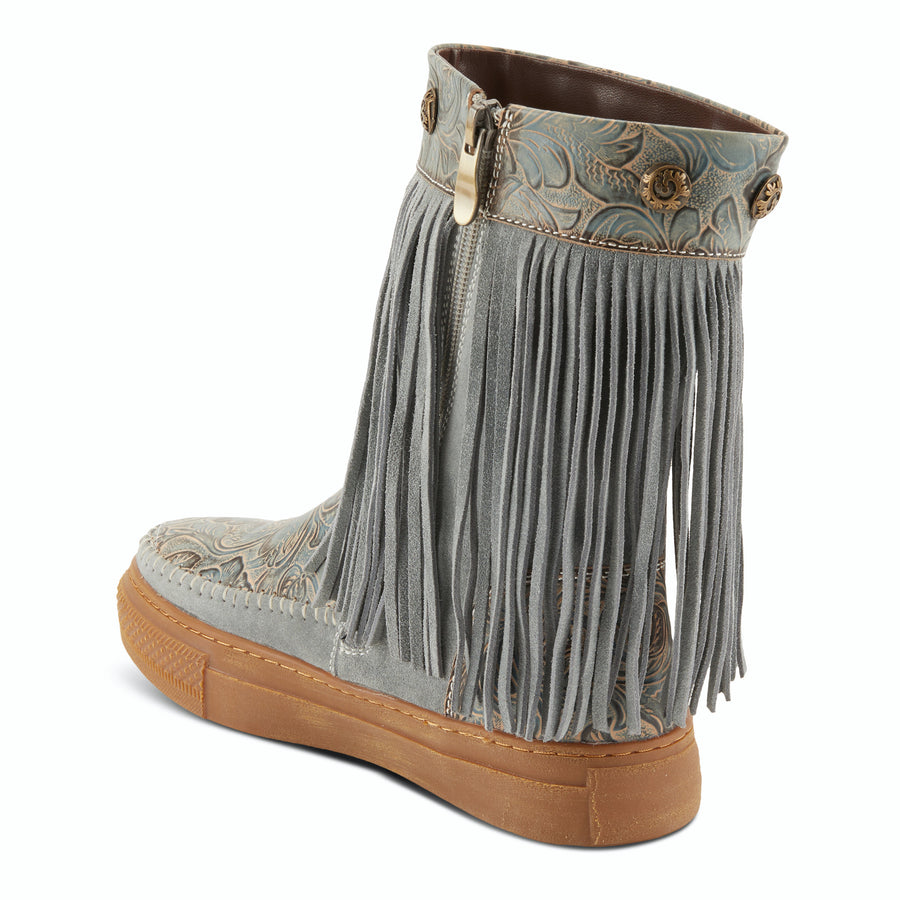 L'Artiste Fringely Western Mid Calf Boots