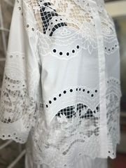 Eyelet Lace Shacket by Adore