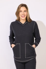 Butter Rib Knit Hoodie by Escape