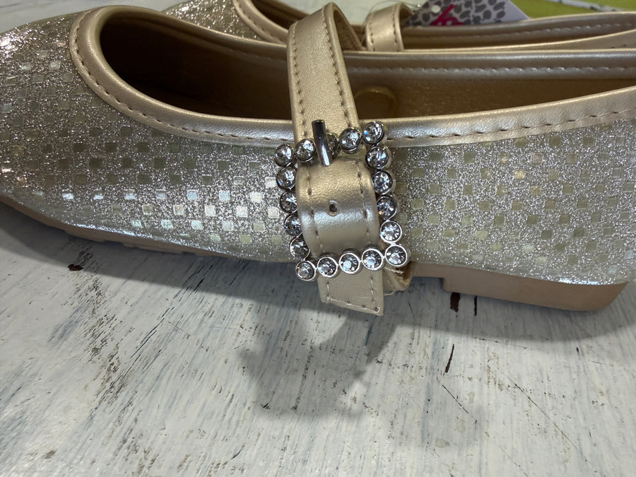 Kensie Girls Ballerina Shoes with Rhinestone Buckle