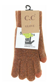 Soft Recycled Yarn Gloves by C.C. Beanie with touch screen G-2075