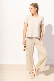 Bali Stripe Boxy Tee by Escape