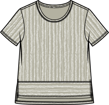 Bali Stripe Boxy Tee by Escape
