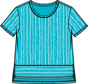 Bali Stripe Boxy Tee by Escape