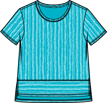Bali Stripe Boxy Tee by Escape