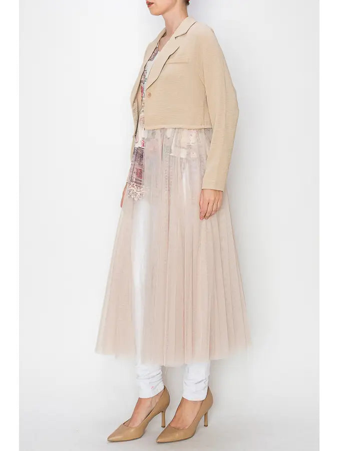 Cardigan Mesh Blazer by Origami