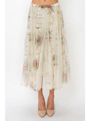 Sparkle Mesh Tulle Maxi Skirt in Joyful by Origami