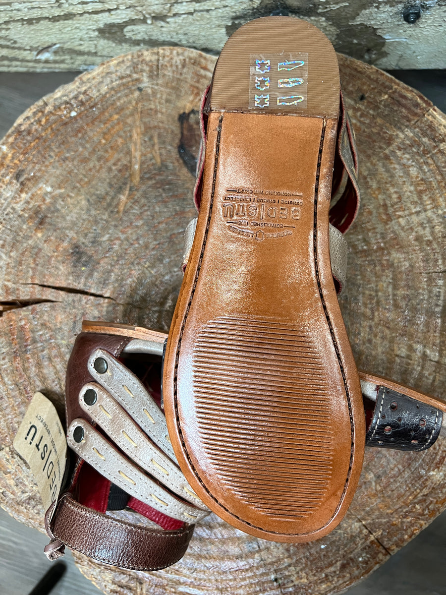 BedStu Leather Artemis Gladiator Sandals