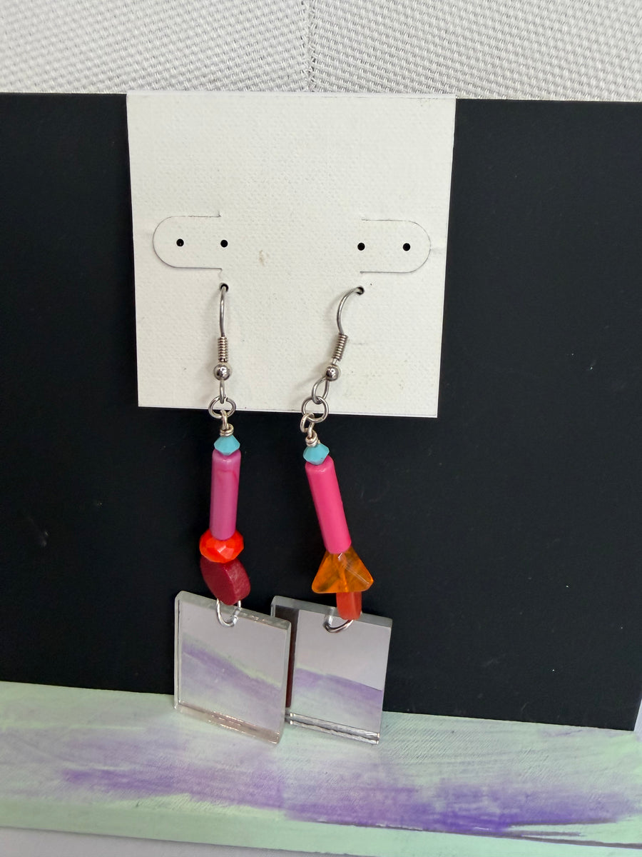 Vintage Mirror Earrings by The Vintage Jewel (Copy)