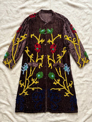 Velvet Garden Embroidered Coat by Paper Lace