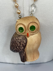 Moonwatcher Owl Pendant Necklace by Gina
