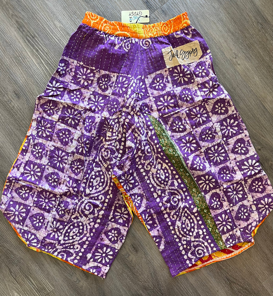 Kantha Sunrise Crop Pants "Cleo" by Jaded Gypsy