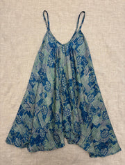 Rasgulla Sari Moonchild Mini Dress #063 by Kantha Bae