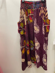 Pareo Kantha Butterfly Cargo Skirt #206 by Kantha Bae