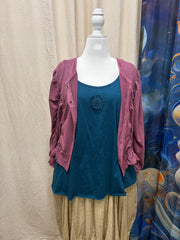 Ruched Romance Cardigan by The Paper Lace