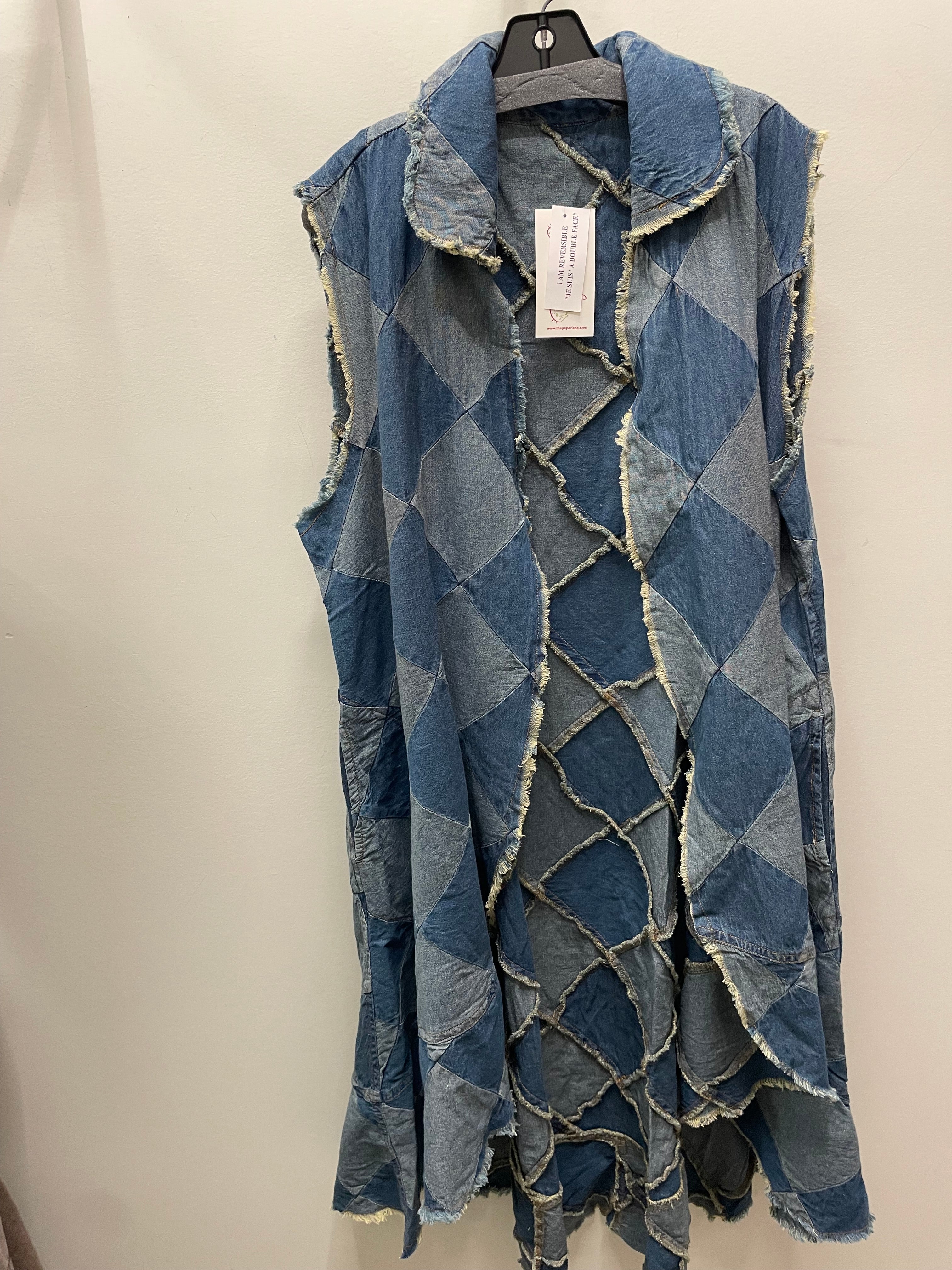 Perfect Patch Denim Duster by Paper Lace Robin Boutique