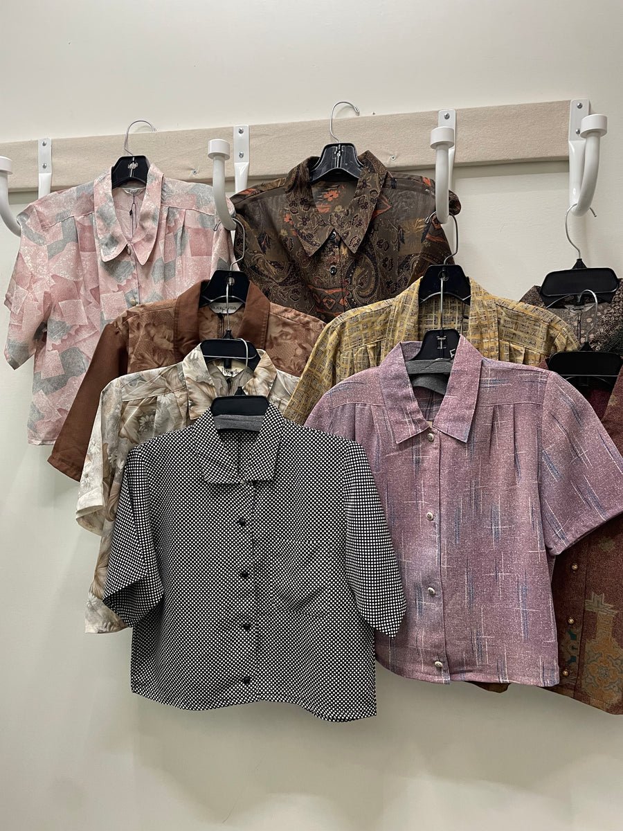 Reworked Flowy Crop Button Down #113