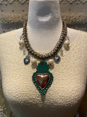 Celtic Heart Silver Charm Necklace by Gina