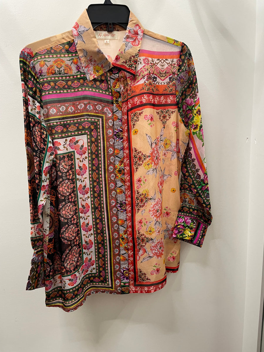 Peach Blossom Top by All About Her