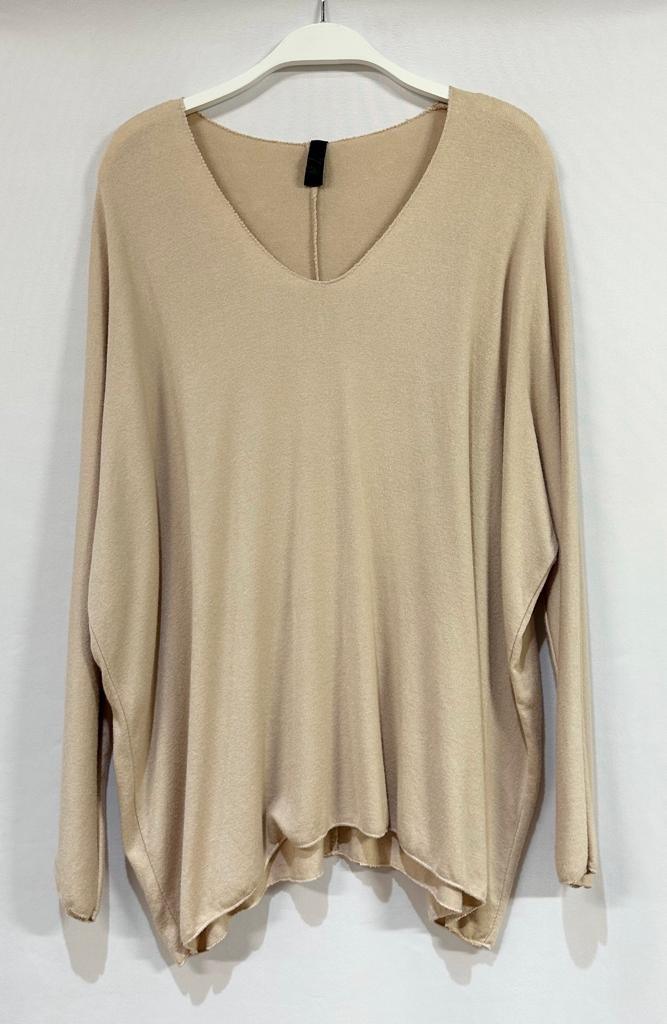Drapey V-Neck Sweater by Venti6 900657 - Robin Boutique-Boutique 