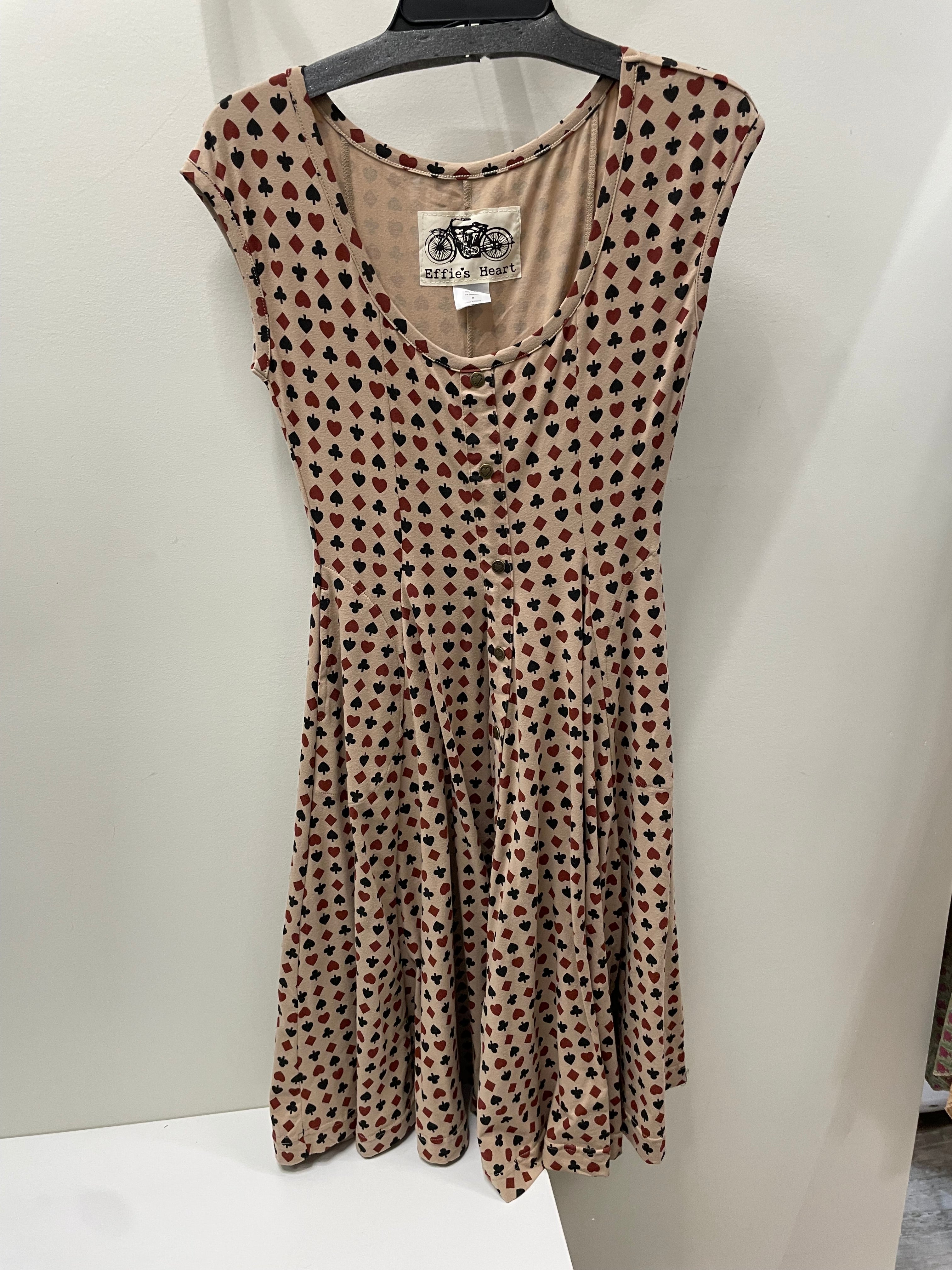 Capitola Dress in Poker Print by Effie's Heart