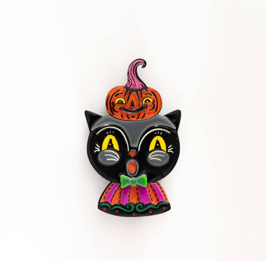 Black Cat & Kinny Brooch Johanna Parker x Lipstick & Chrome Robin Boutique