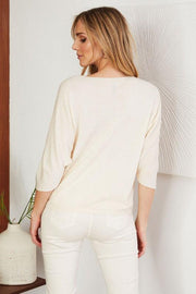 Drapey V-Neck Sweater by Venti6 900657 - Robin Boutique-Boutique 