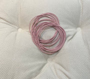 Guitar string bracelets in several colors