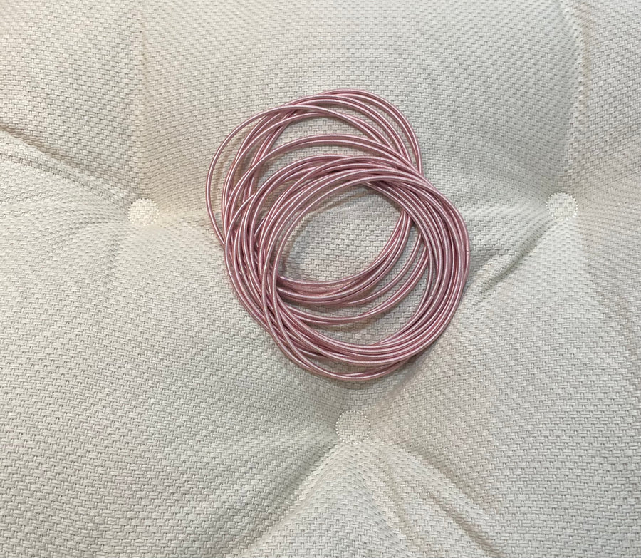 Guitar string bracelets in several colors