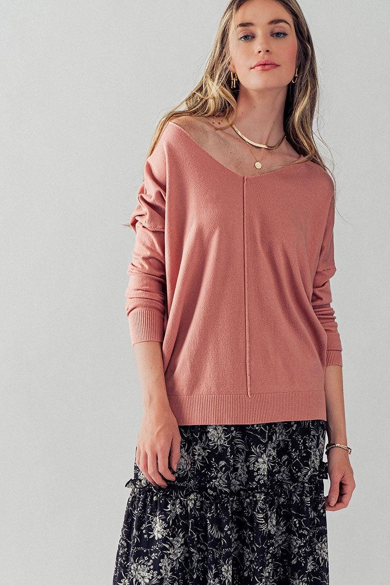 Hi-Low Tunic Sweater - Robin Boutique-Boutique 