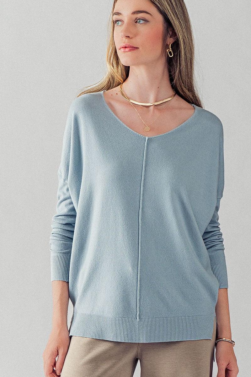 Hi-Low Tunic Sweater - Robin Boutique-Boutique 