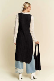 Knit Side Slit Cover Dress with Bag by Davi & Dani