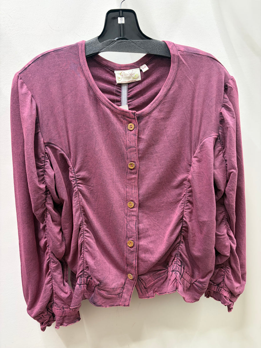 Ruched Romance Cardigan by The Paper Lace