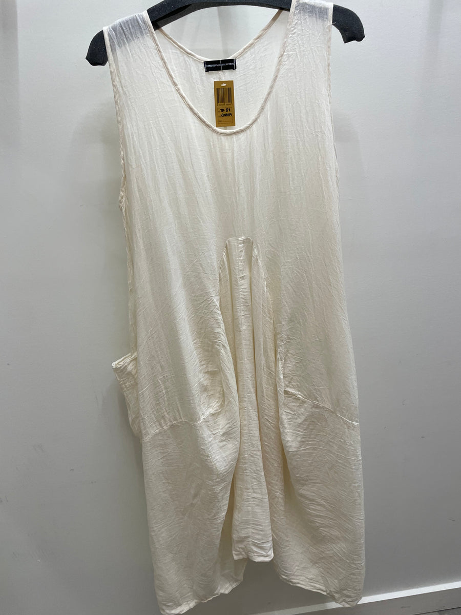 Sleeveless Gauze Dress