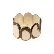 Additional view of Carved Natural Ivory Bracelet by Tagua from Robin Boutique.
