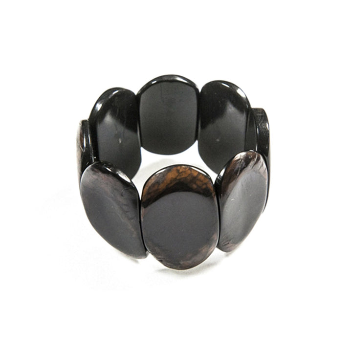 Additional view of Carved Natural Ivory Bracelet by Tagua from Robin Boutique.