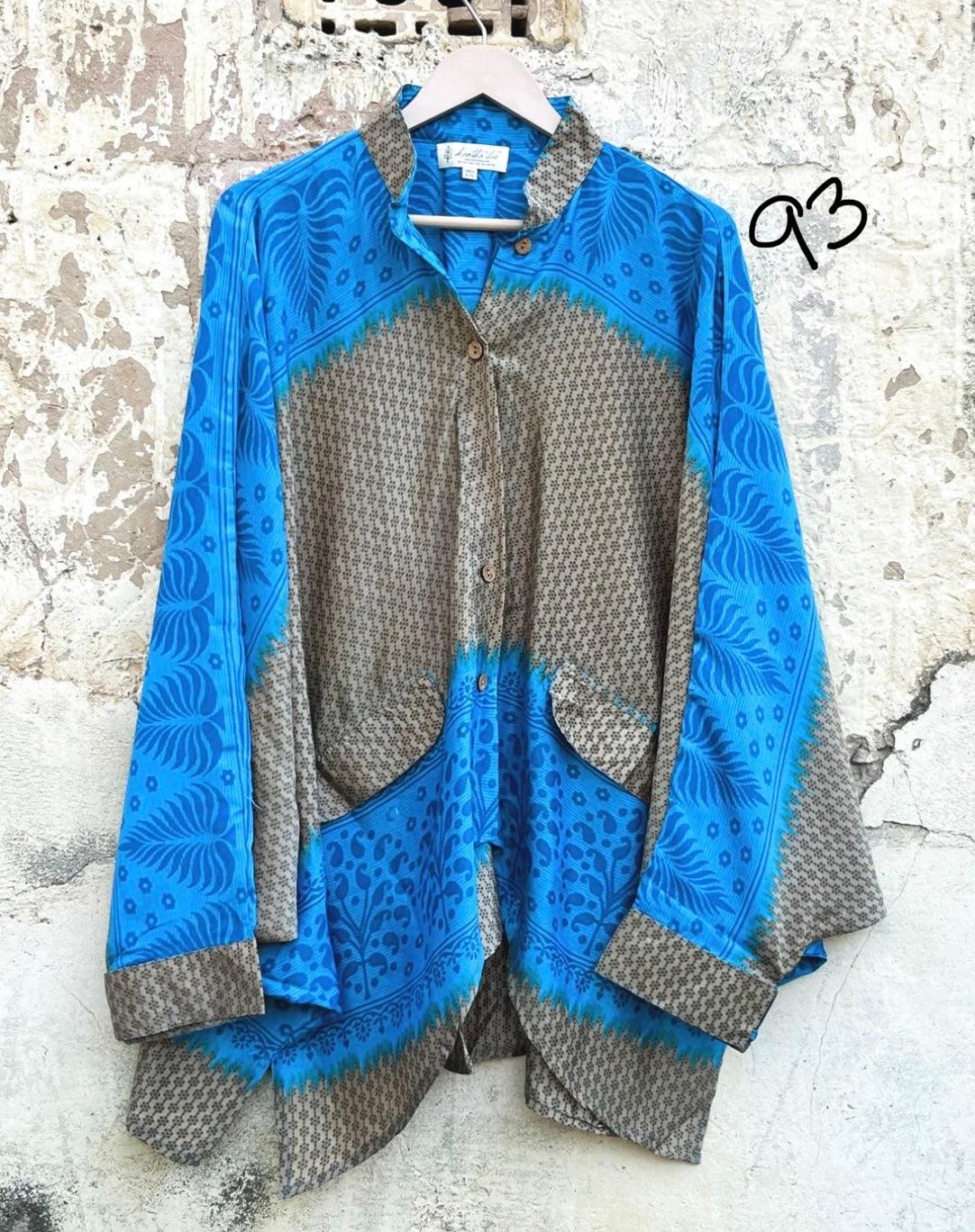 Silk Dylan Button Down by Kantha Bae - Robin Boutique-Boutique 